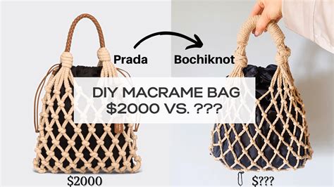 How to DIY a 00 Prada Macrame Net Bag For  